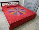 Pure Cotton Fabric Bed Sheet Set with Pillow Covers। The Colour Life Online Shop