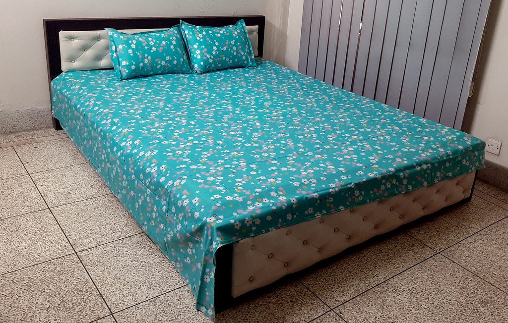 Cotton Fabric and polyester Mixed Bed sheet Set