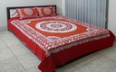 Multicolor Design  King Size Bedsheet Cotton Fabric with Print